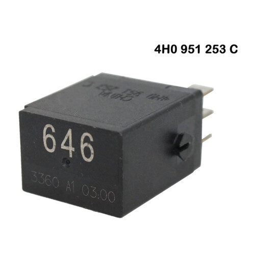 2X 4H0951253C for   Black (646) 5-Pin Multi-Use Relay 4RD965453-08 2
