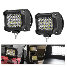 6Pcs Car 12V 24V Headlight 72W Light Bar Work Light Spotlight 4Inch LED Light Bar Fog Lamp for Truck Tractor Boat SUV