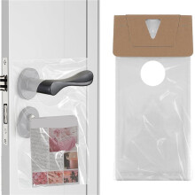 1000 Pack Door Hanger Bags 6inch X 12inch, Clear Door Hanger Bags Protects Flyers, Brochures, Notices, Printed Materials