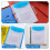 A4 Plastic Wallets, 24 Pack Expandable Document Files with Button for School, Office, Home, Travel 4