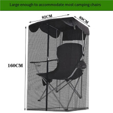 2X Mosquitera de 160 cm de Alto para Pesca Al Aire Libre, con Toldo Impermeable y Apertura con Cremallera para Camping.