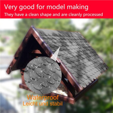 Roofing Shingles Roof for Bird House Roofing Self-Adhesive 84 Pieces Roof Shingles for Nesting Box