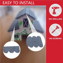 Roofing Shingles Roof for Bird House Roofing Self-Adhesive 84 Pieces Roof Shingles for Nesting Box