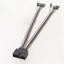 2X Multi Functional for Front Panel Connector Adapter Cable for Computer Case Server Switches Extension Cord