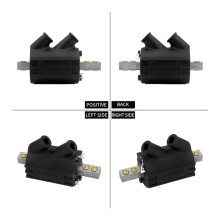 2X Motorfiets 3 Ohm Ontstekingsspoel Dual Fire 12V Uitgang voor Twin 1970-98 Touring FLH Dyna Softail FXDL Sportster