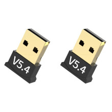 2X Adaptateur 5.4 USB, Dongle Audio, Récepteur-Émetteur Sans Fil USB pour PC Portable, Sans Pilote