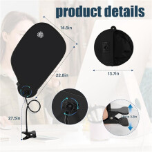 2X Adjustable Cubicle Shade for Laptops - Enhances Privacy, Reduces Glare, for Office and Outdoor Use