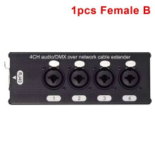 6x RJ45 CAT5 Vers 4 Canaux XLR/DMX 3 Broches, Extension Audio DMX512 pour Studio D'Enregistrement Audio