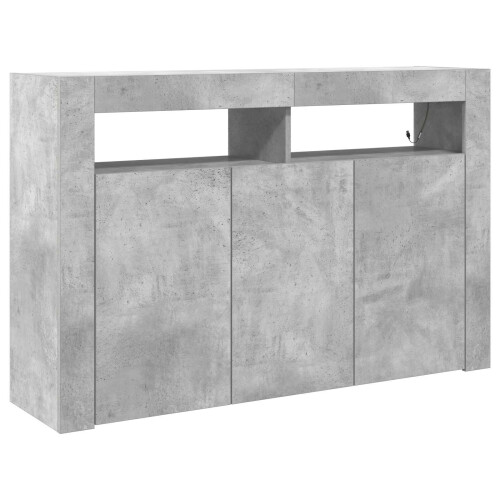 VidaXL vidaXL Sideboard Concrete Grey 116 x 30 x 75 cm Engineered Wood 1