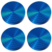 4X Prancha de para Balé, Dança, Patinação Artística, Equipamento de Treinamento para Patinadores no Gelo, Ginastas e Líderes de Torcida, Azul