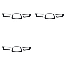 9X Car Grille Front Hood Grille Racing Bumper Grill Exterior Accessories for Impreza WRX STI 2006-2007,B