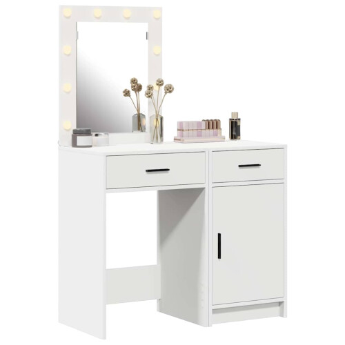 VidaXL vidaXL Dressing Table 2 pcs White 50 x 41 x 135 cm Engineered wood 2