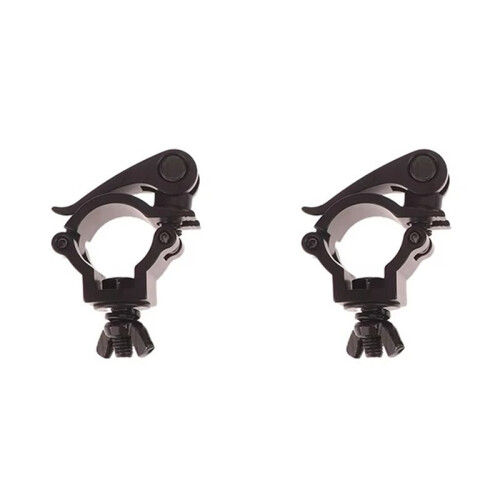 2X Quick Release Single Ring Buckle Clamp Quick Release Clamp Tube Pipe Quick Release Clamp Black 1