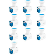 10X Universal Ku Band LNB for 4K UHD Satellite Low Noise 950-2150MHz LNBF for DVB-S2X DVB-S2 Digital Satellite