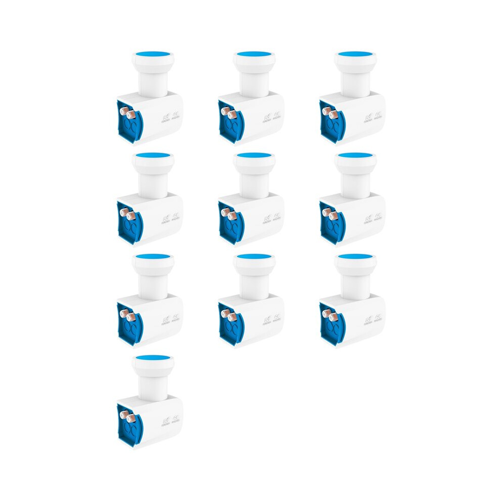10X Universal Ku Band Lnb For 4K Uhd Satellite Low Noise 950-2150Mhz Lnbf For Dvb-S2x Dvb-S2 Digital Satellite 6033344374319