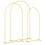 VidaXL vidaXL Wedding Arch 3 pcs Gold Steel 3
