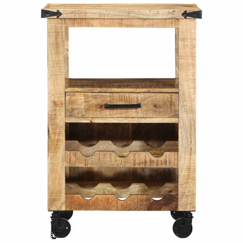 VidaXL vidaXL Kitchen Trolley Brown 55 x 40 x 80 cm Solid Mango Wood 2