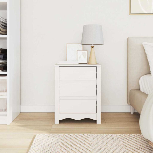 VidaXL vidaXL Coffee Table Drammen White 45 x 35 x 56 cm Solid Pine Wood 1