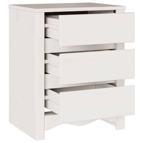 VidaXL vidaXL Coffee Table Drammen White 45 x 35 x 56 cm Solid Pine Wood 2
