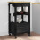 VidaXL vidaXL Kitchen Trolley MONZA Black 48 x 40 x 88.5 cm Solid Pine Wood 3