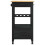 VidaXL vidaXL Kitchen Trolley MONZA Black 48 x 40 x 88.5 cm Solid Pine Wood 4