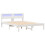 VidaXL vidaXL Bed Frame with Headboard White 120 x 190 cm Solid Pine Wood 2
