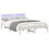 VidaXL vidaXL Bed Frame with Headboard White 120 x 190 cm Solid Pine Wood 3