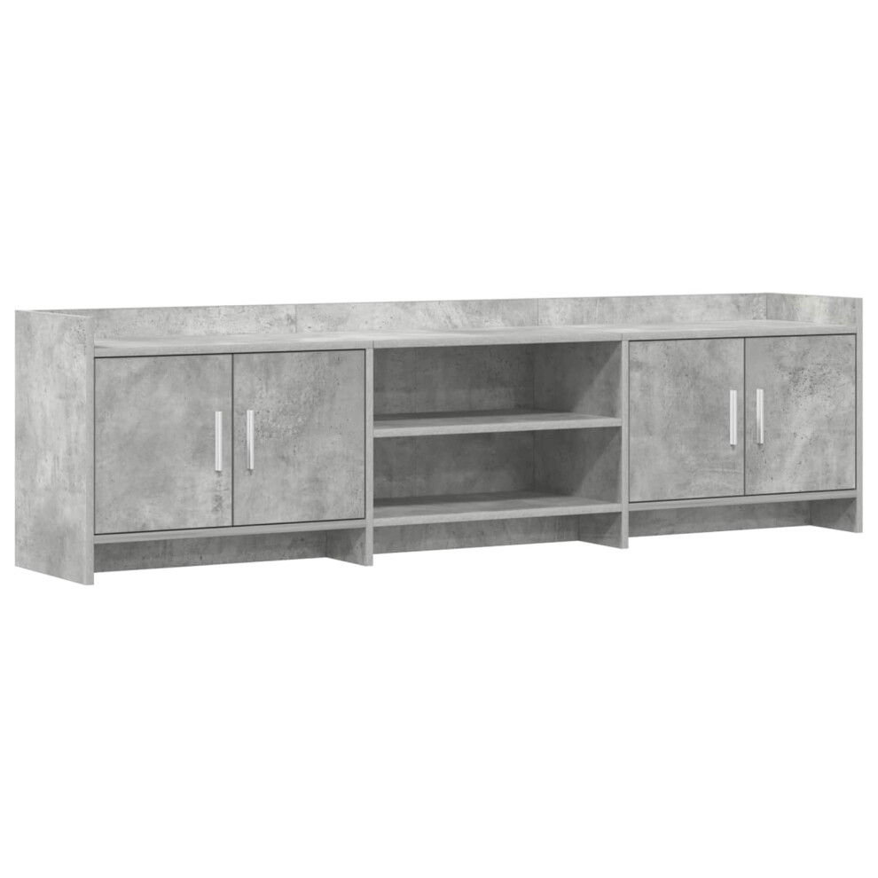 Vidaxl Tv Cabinet 168 X 33 X 47 Cm Concrete Grey Engineered Wood