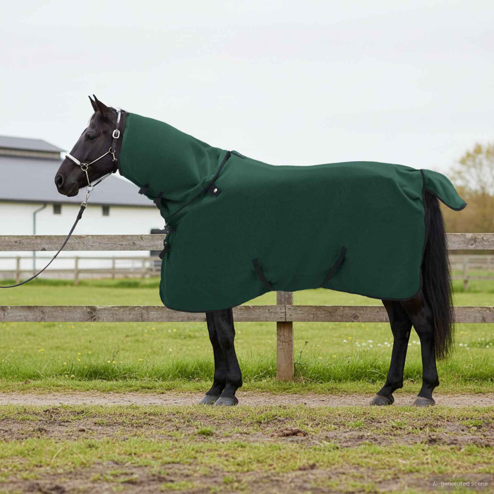 Vidaxl Horse Blanket Full Dark Green 85 Cm Polyester