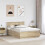 VidaXL vidaXL Bed Frame Sonoma Oak 140 x 200 cm Engineered Wood 3