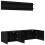 VidaXL vidaXL TV Units Wall-mounted 6 pcs Black oak Engineered wood 5