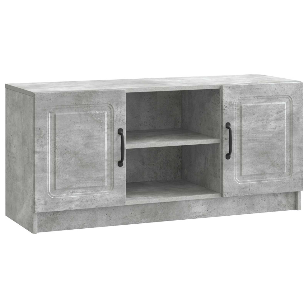 Vidaxl Tv Cabinet Concrete 102 X 34.5 X 47 Cm Engineered Wood Grey