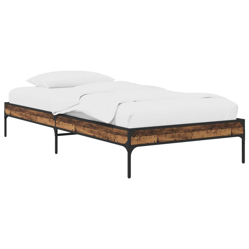 Vidaxl Bed Frame Old Wood 80 X 200 Cm Engineered Wood