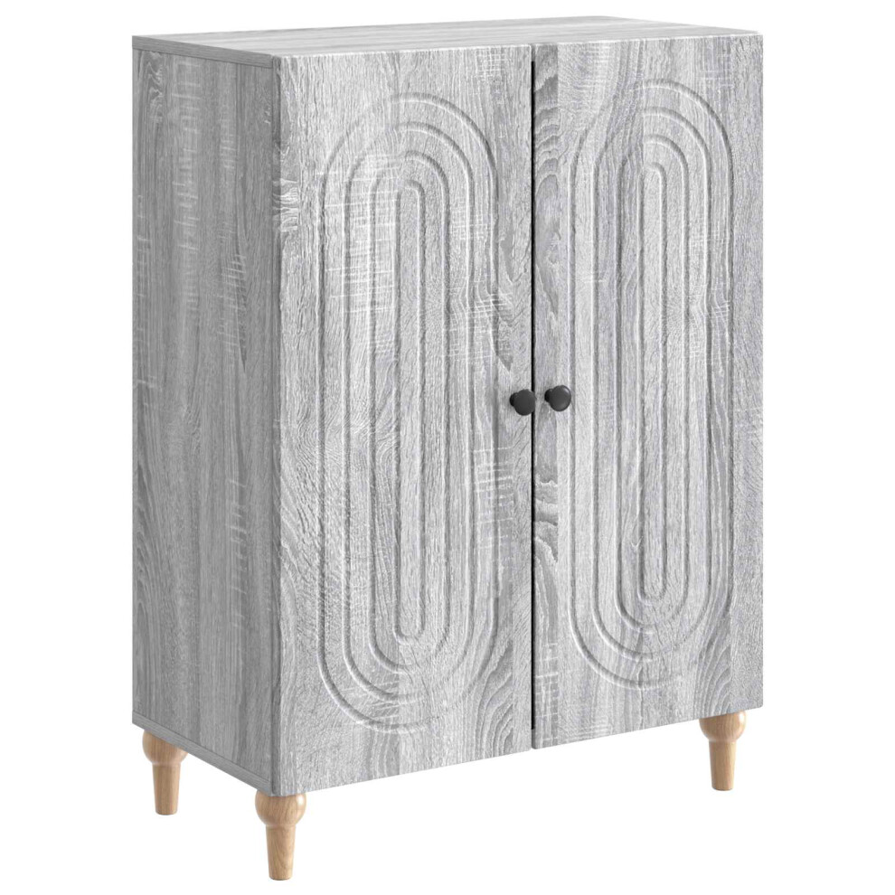 Vidaxl Sideboard Sonoma 66 X 34.5 X 90 Cm Engineered Wood Grey