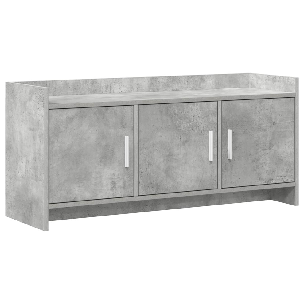 Vidaxl Tv Cabinet 102 X 33 X 47 Cm Concrete Engineered Wood Grey