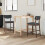 VidaXL vidaXL Dining Chairs 2 pcs Light Brown 48 x 49 x 95 cm 3