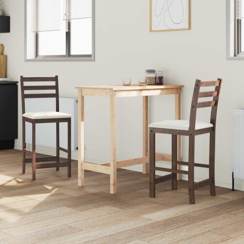 VidaXL vidaXL Dining Chairs 2 pcs Light Brown 40 x 47.5 x 99.5 cm 1