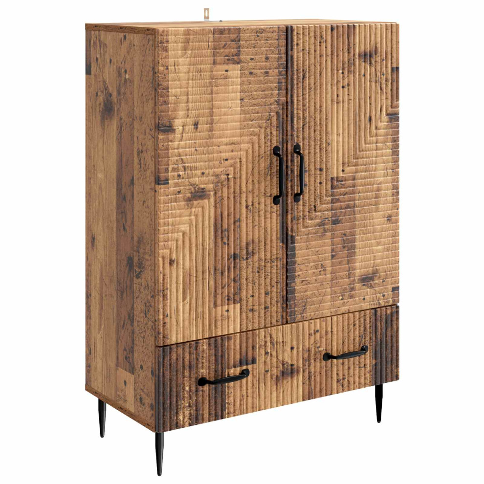 Vidaxl Sideboard Old Wood 66 X 34.5 X 95 Cm Engineered Wood