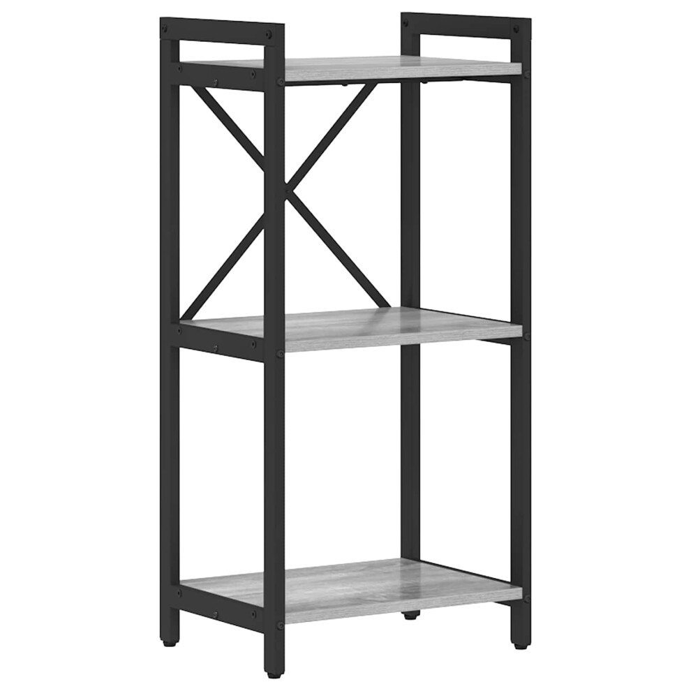 Vidaxl Bookshelf Sonoma 40 X 30 X 85 Cm Engineered Wood Grey