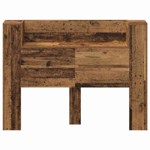 VidaXL vidaXL Storage Headboard with LED Old Wood Engineered Wood 2