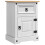 VidaXL vidaXL Bedside Table Corona White 45 x 35 x 64 cm Solid Pine Wood 2