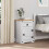 VidaXL vidaXL Bedside Table Corona White 45 x 35 x 64 cm Solid Pine Wood 4