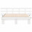VidaXL vidaXL Bed Frame with Headboard White 135 x 190 cm Solid Pine Wood 4