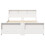 VidaXL vidaXL Bed Frame with Headboard White 150 x 200 cm Engineered Wood 4