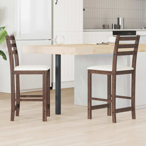 VidaXL vidaXL Dining Chairs 2 pcs Light Brown 40 x 47.5 x 99.5 cm