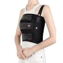 Rib Brace Broken Rib Belt, Chest Brace Elastic Rib Support Brace for Men and Women, Chest Binder to Reduce Rib Cage Pain(M 29" to 38")