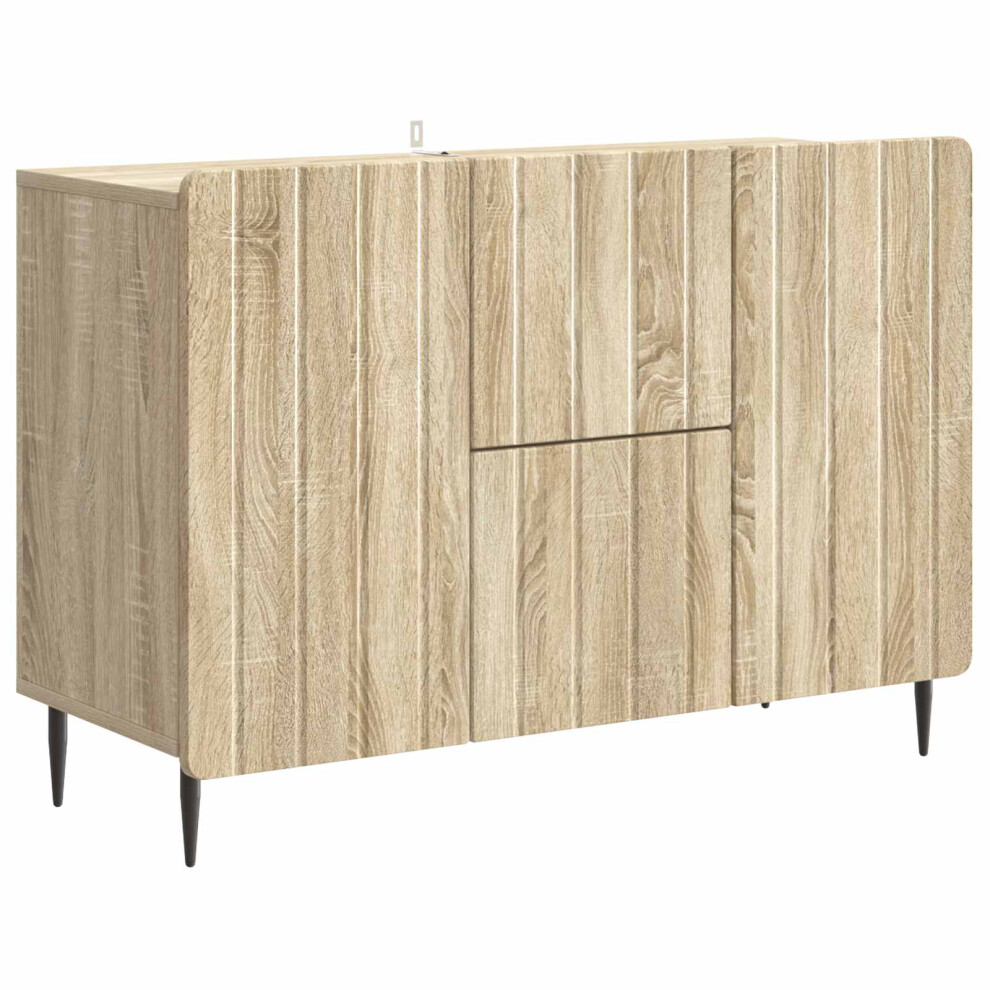 Vidaxl Sideboard Sonoma Oak 89 X 34.5 X 62 Cm Engineered Wood