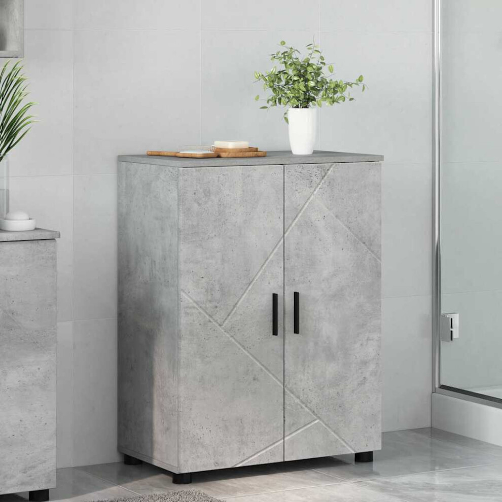 Vidaxl Bathroom Cabinet Concrete Grey 60 X 35 X 80 Cm