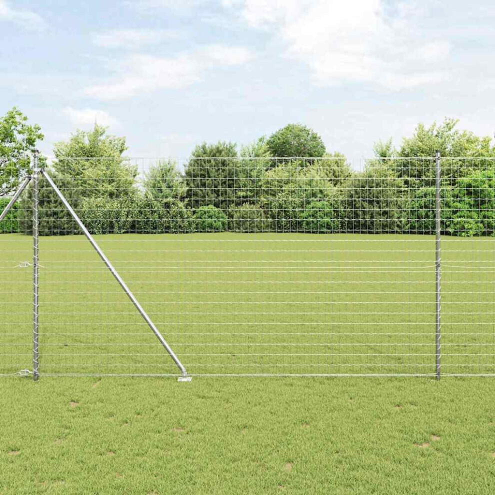Vidaxl Welded Wire Fence With Spikes 10 X 1.6 M (W X H)