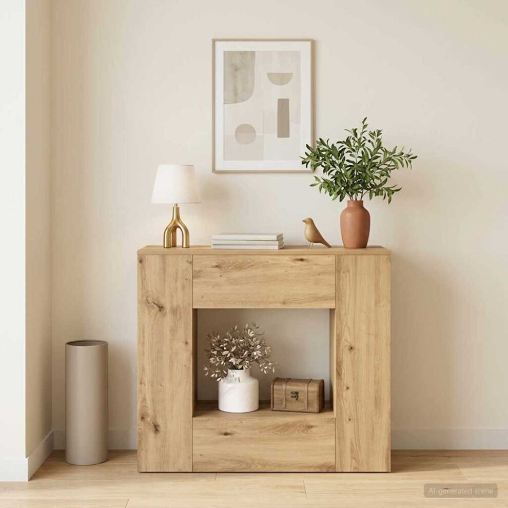 Vidaxl Artisan Oak 82 X 29 X 74 Cm